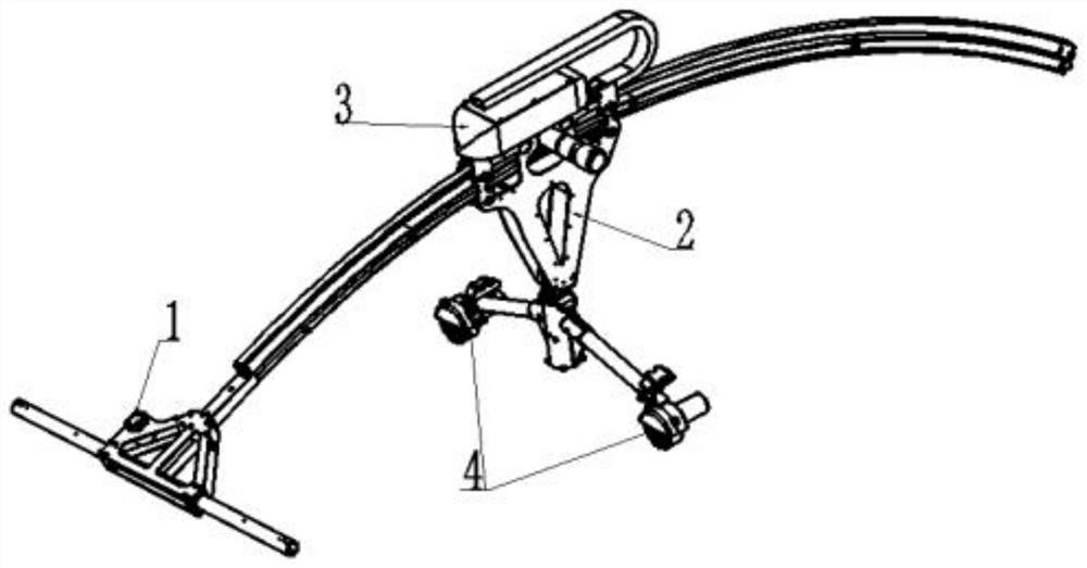 Mechanical arm and equipment for curtain wall cleaning