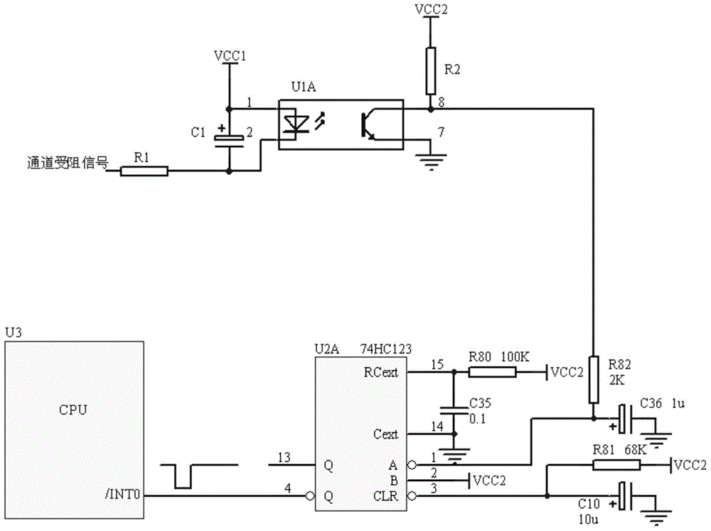 Blocking detection device of radioactive source channel