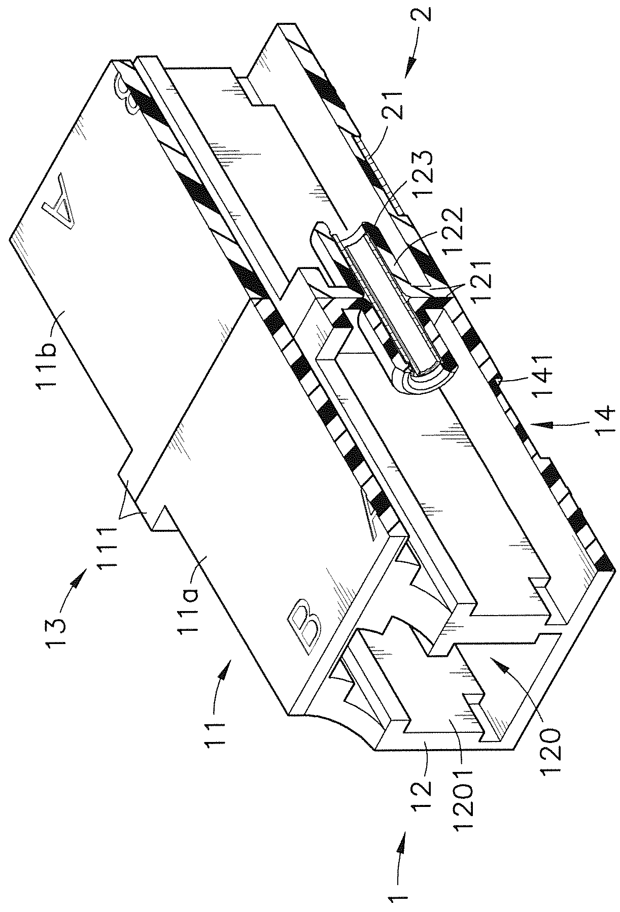 Stackable optical fiber adapter