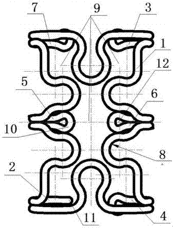 Memory-alloy-wire sternum fixer with three pairs of encircling arms