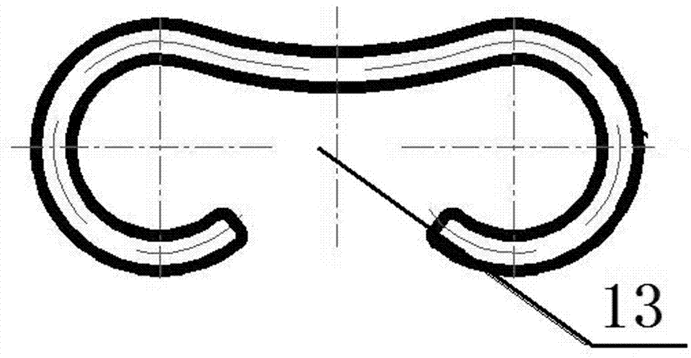 Memory-alloy-wire sternum fixer with three pairs of encircling arms