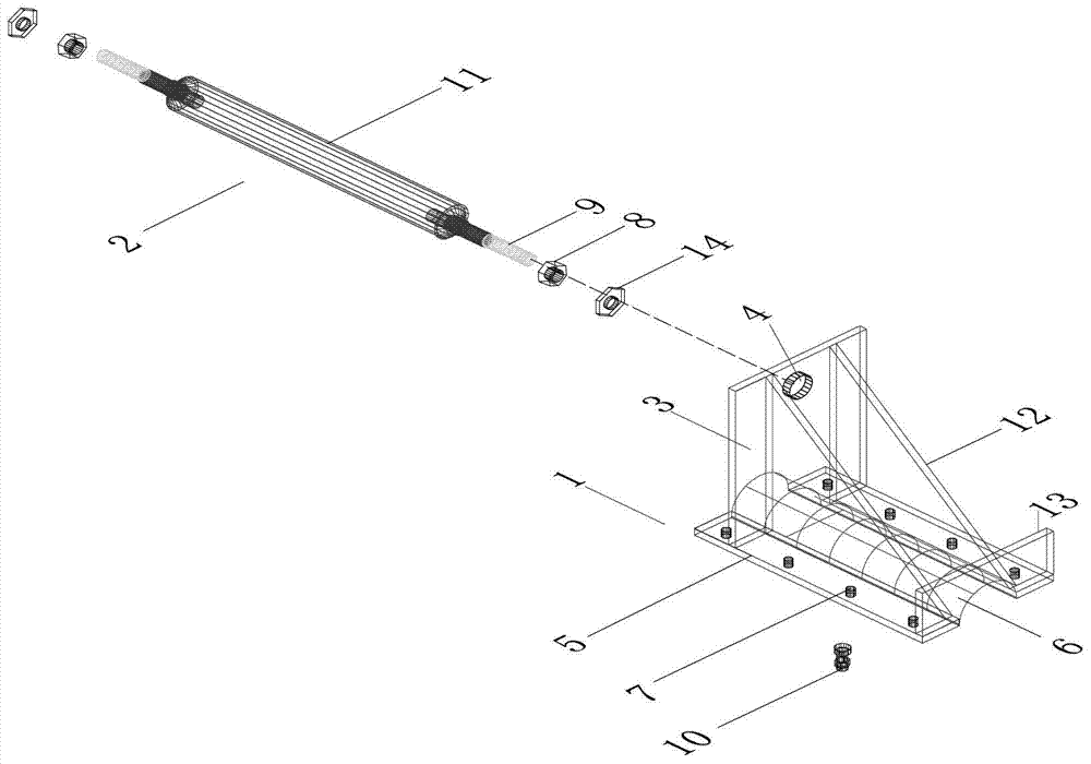 Grid structure chord unloader and unloading method