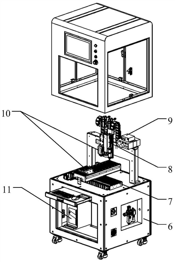 MEMS friction sensor automatic packaging device based on visual positioning technology