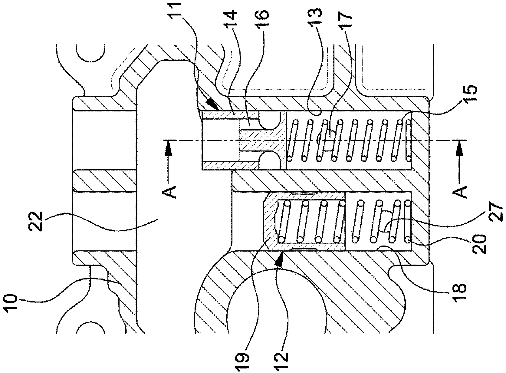 Dual relief valve of bsm for vehicle engine