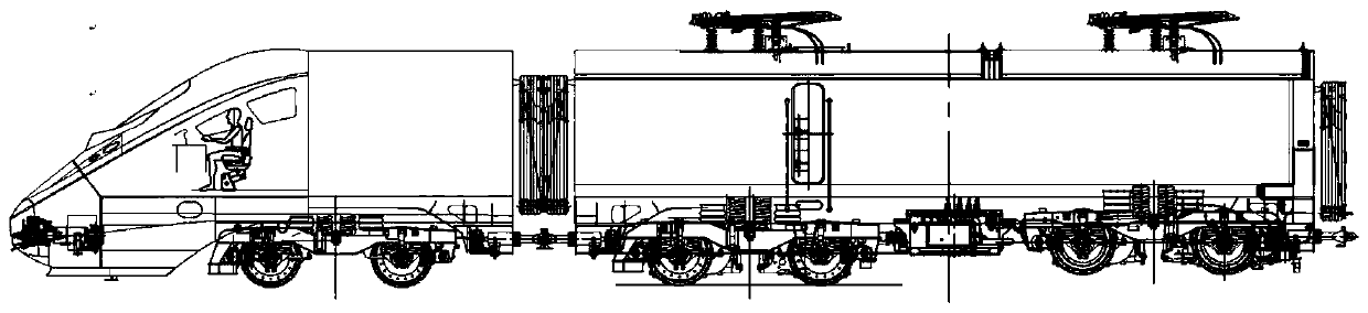 Power concentrated motor train unit and separable driver's cab thereof