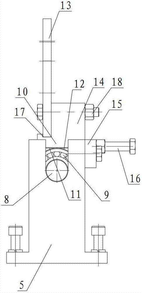 Bending test device for semi-floating drive axle, and test method of same