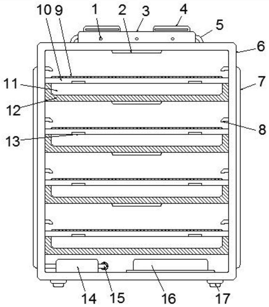 Combined seedling raising tray for soybean breeding