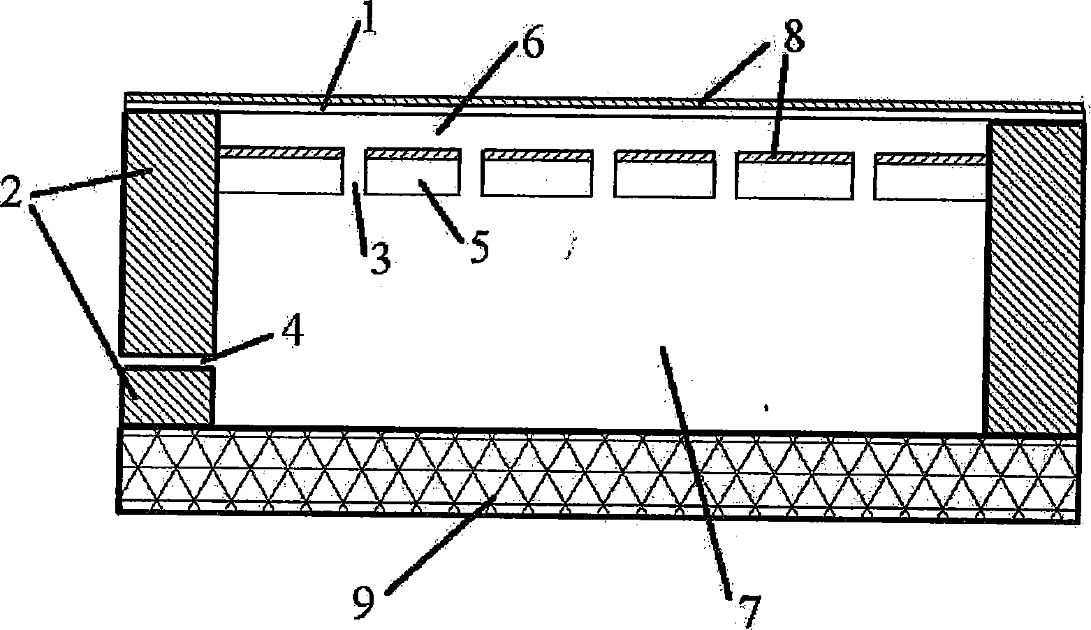 Capacitance type sound sensor in micro mechanical and electrical structure