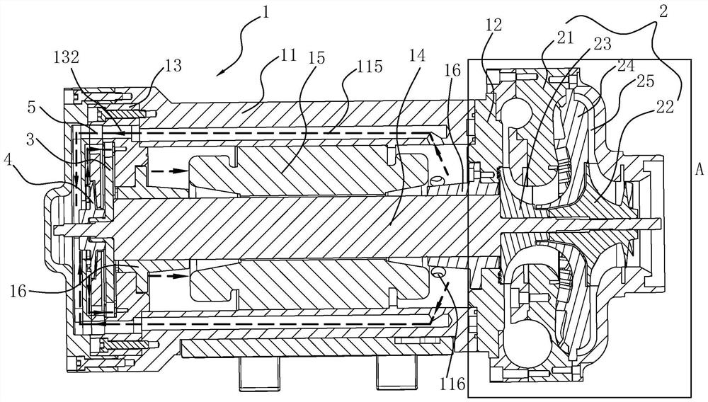 Air compressor for fuel cell