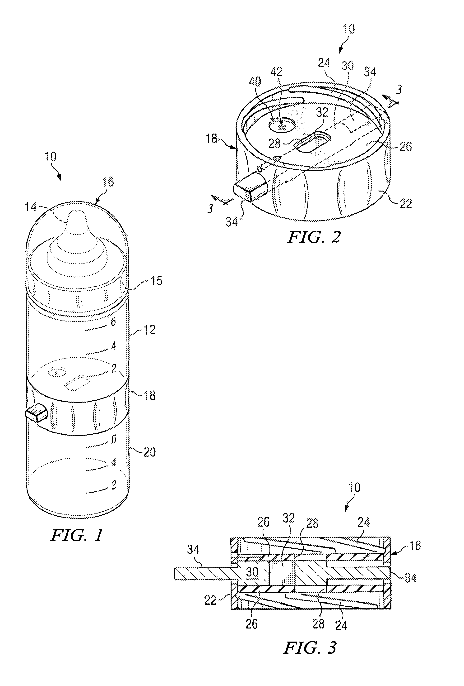 Transportable feeding system for infants and the like