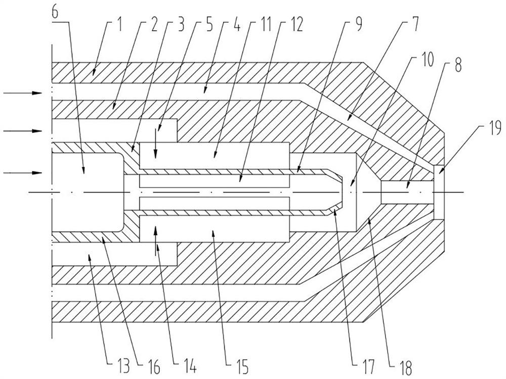 Colorful jet drawing device for ceramic colored drawing process