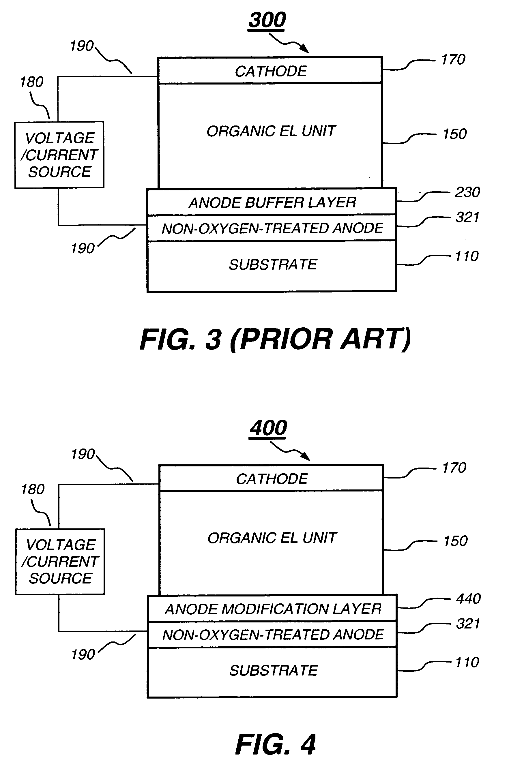 OLED anode modification layer
