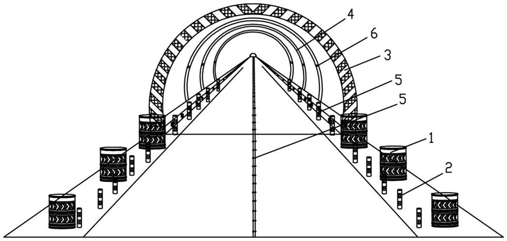 A design method of line-of-sight guidance system at the entrance of low-grade highway tunnel