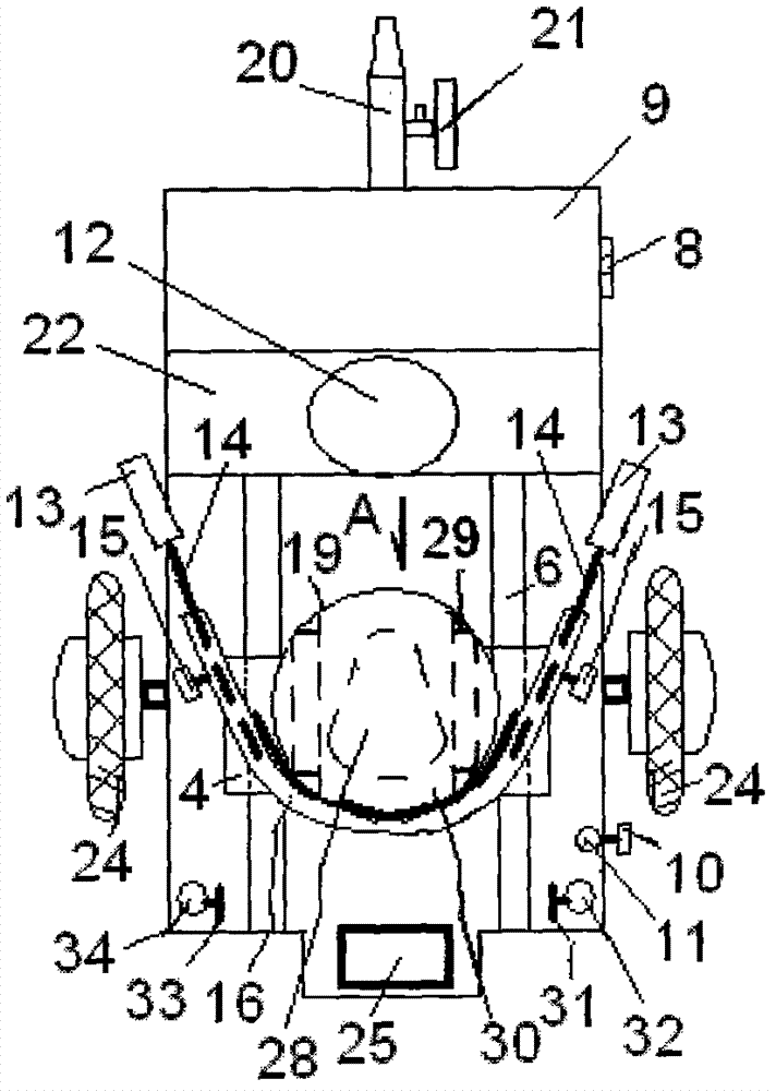 Multipurpose electric medical rehabilitation cart with barrier for defecation and urination of surgical patients