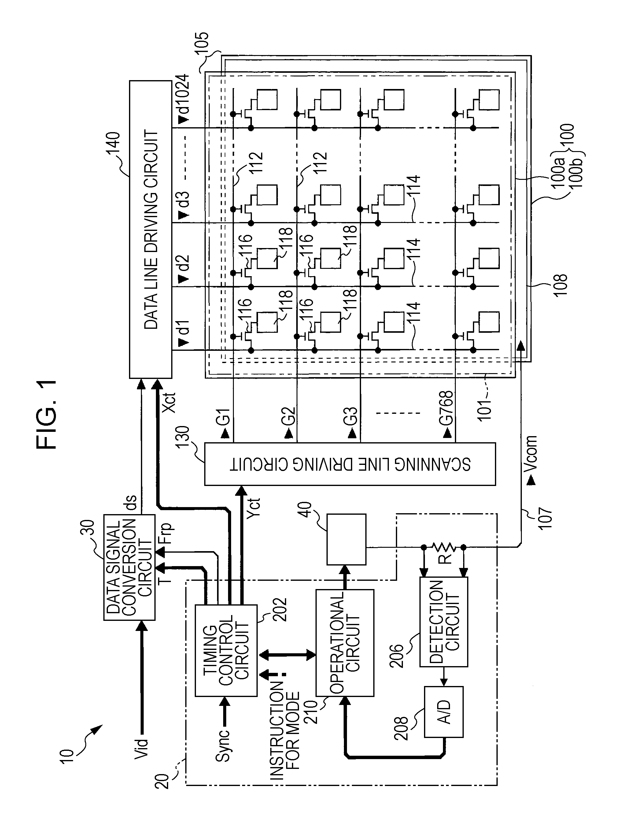 Liquid crystal display, control method thereof and electronic device with reduced flicker