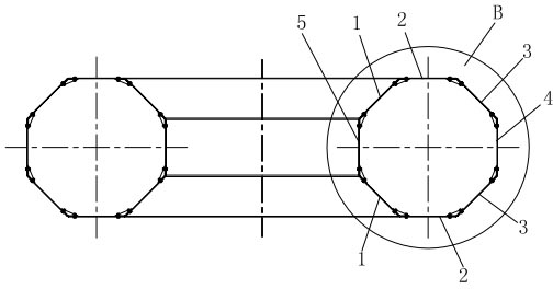 Assembled annular structure