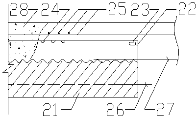 Connection structure of building composite floor slab and steel bar truss shear wall