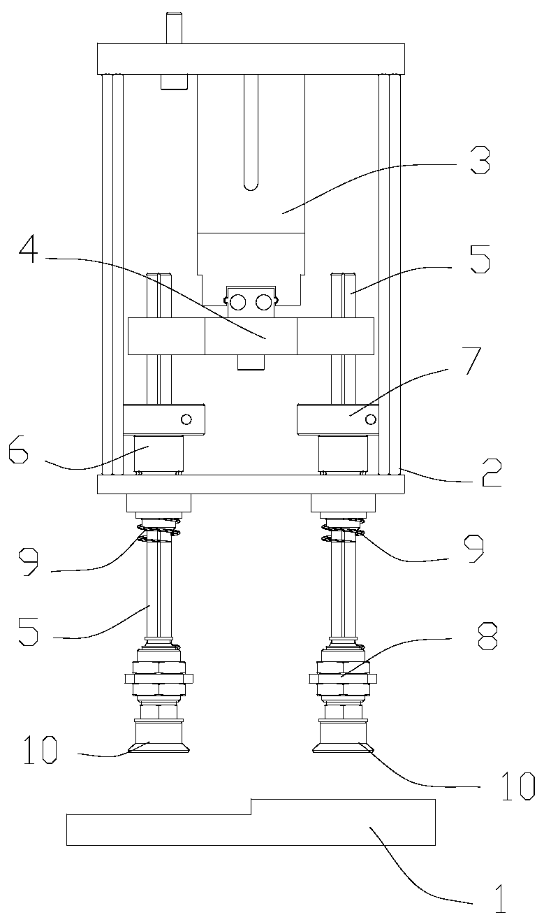 Automatic carrying device for spring cover machining