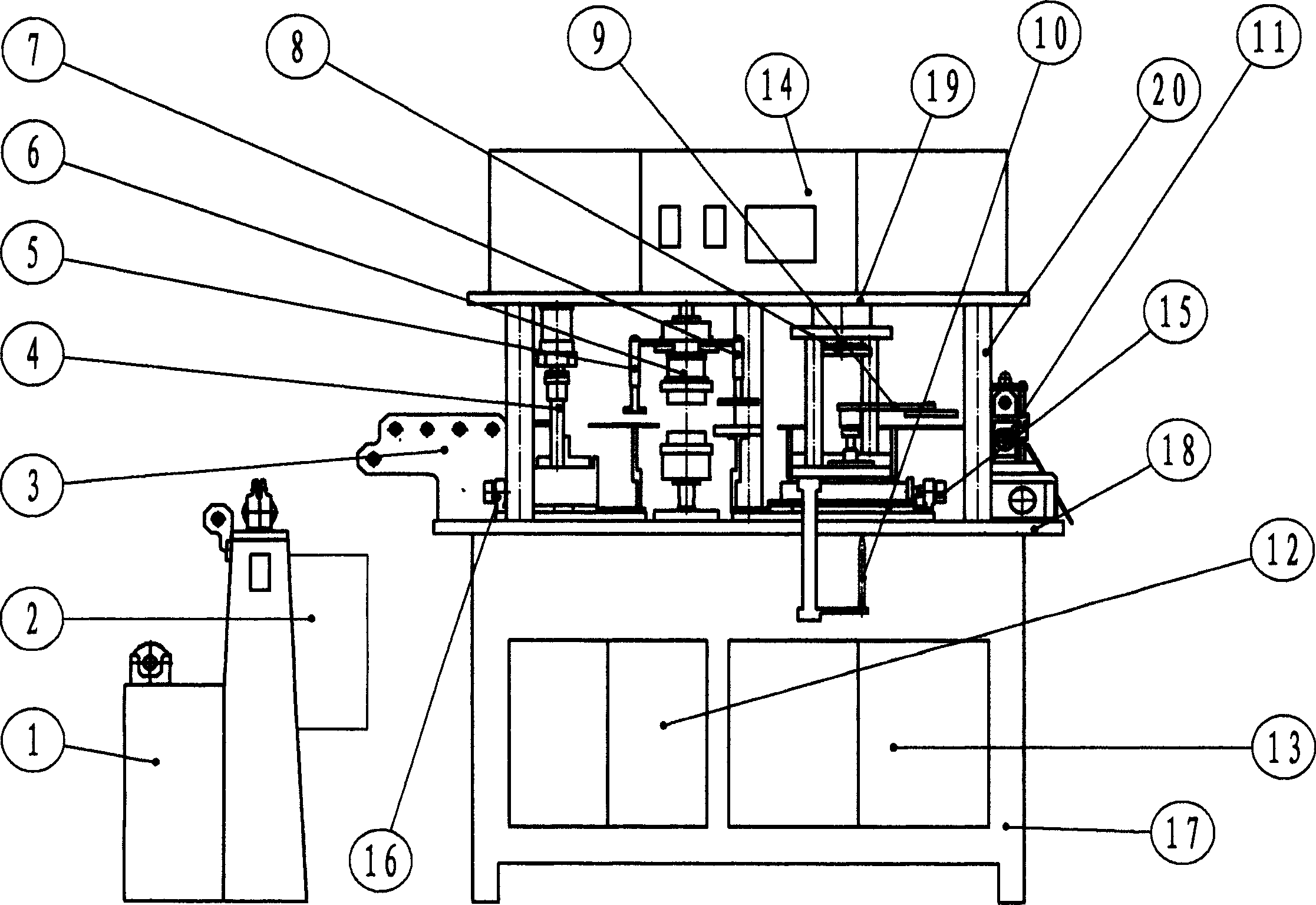 Automatic machine for fabricating localized supporting sheet