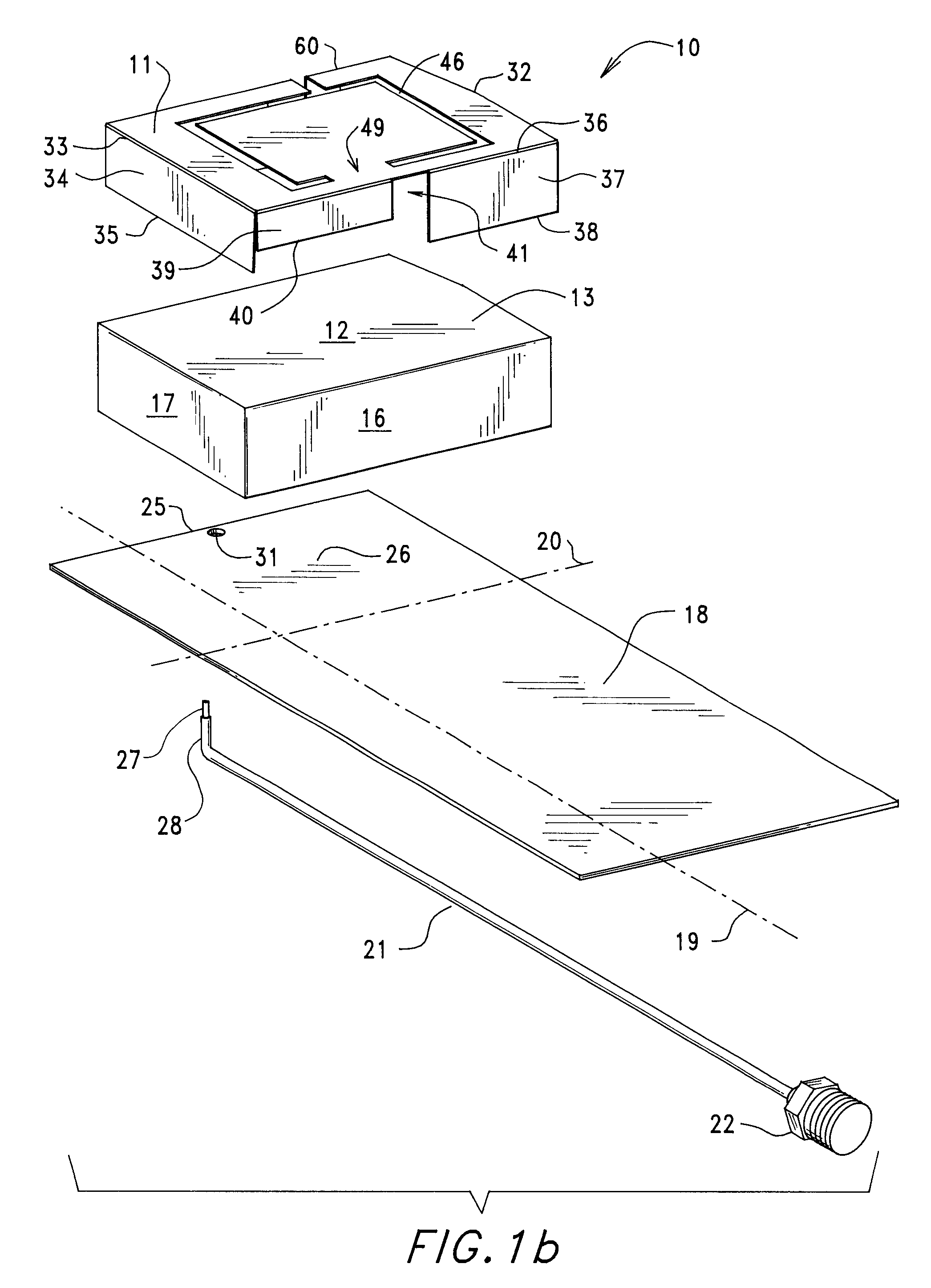 Planar Inverted-F-Antenna (PIFA) having a slotted radiating element providing global cellular and GPS-bluetooth frequency response