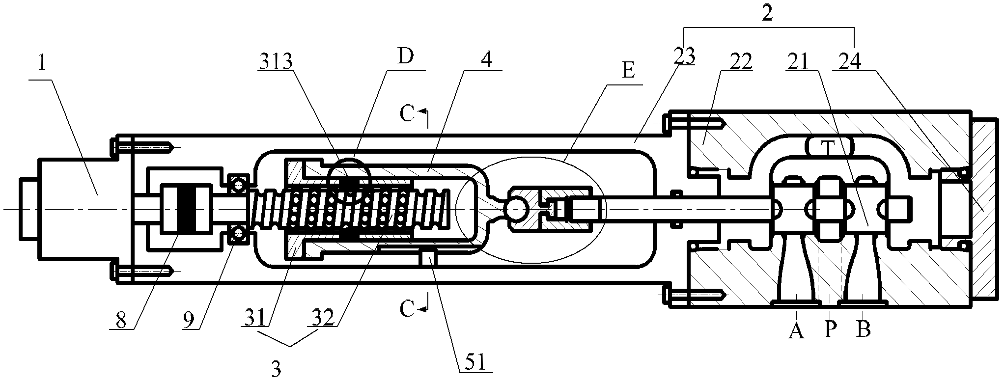 Electro hydraulic valve