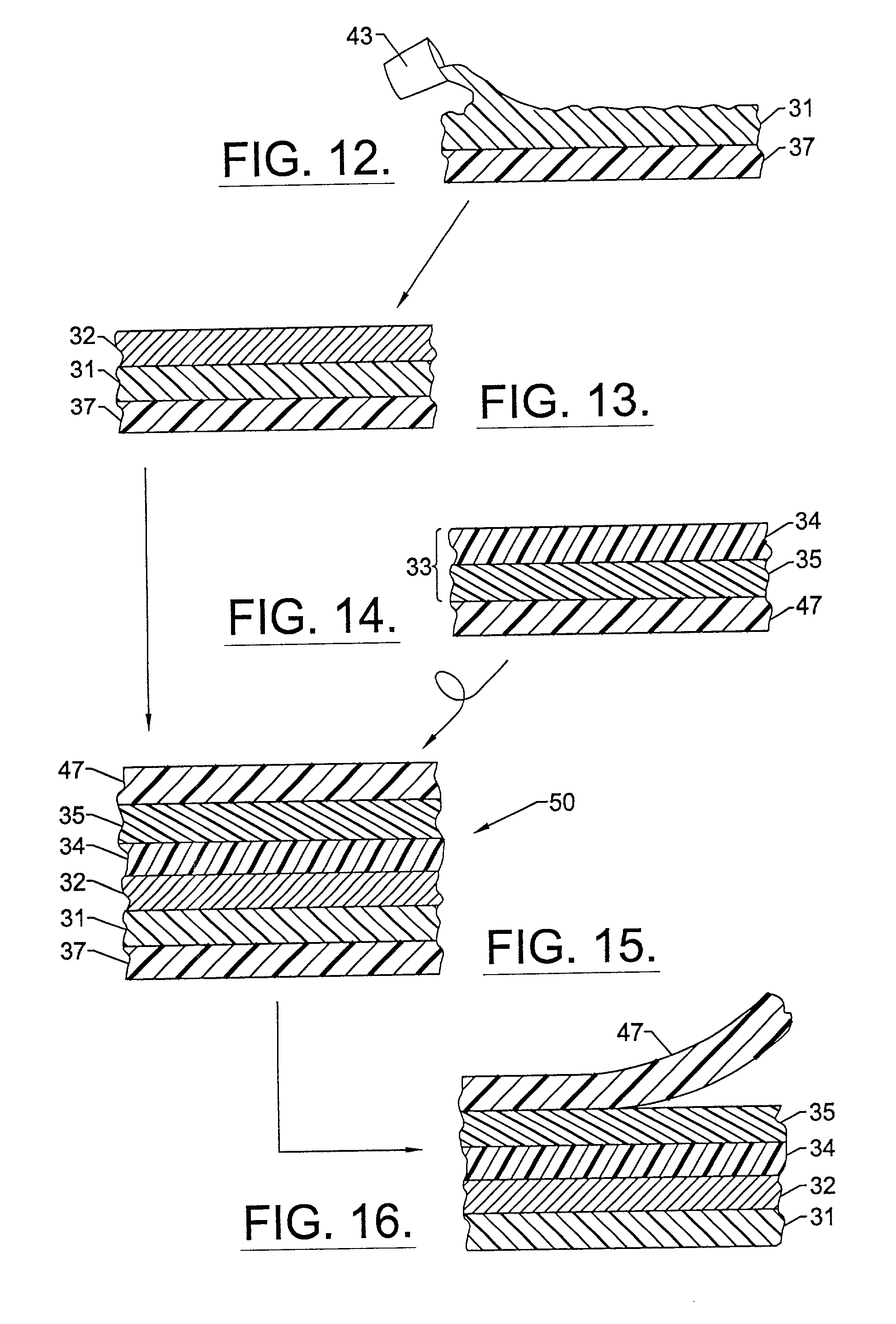 Method of forming bright metallized film laminate