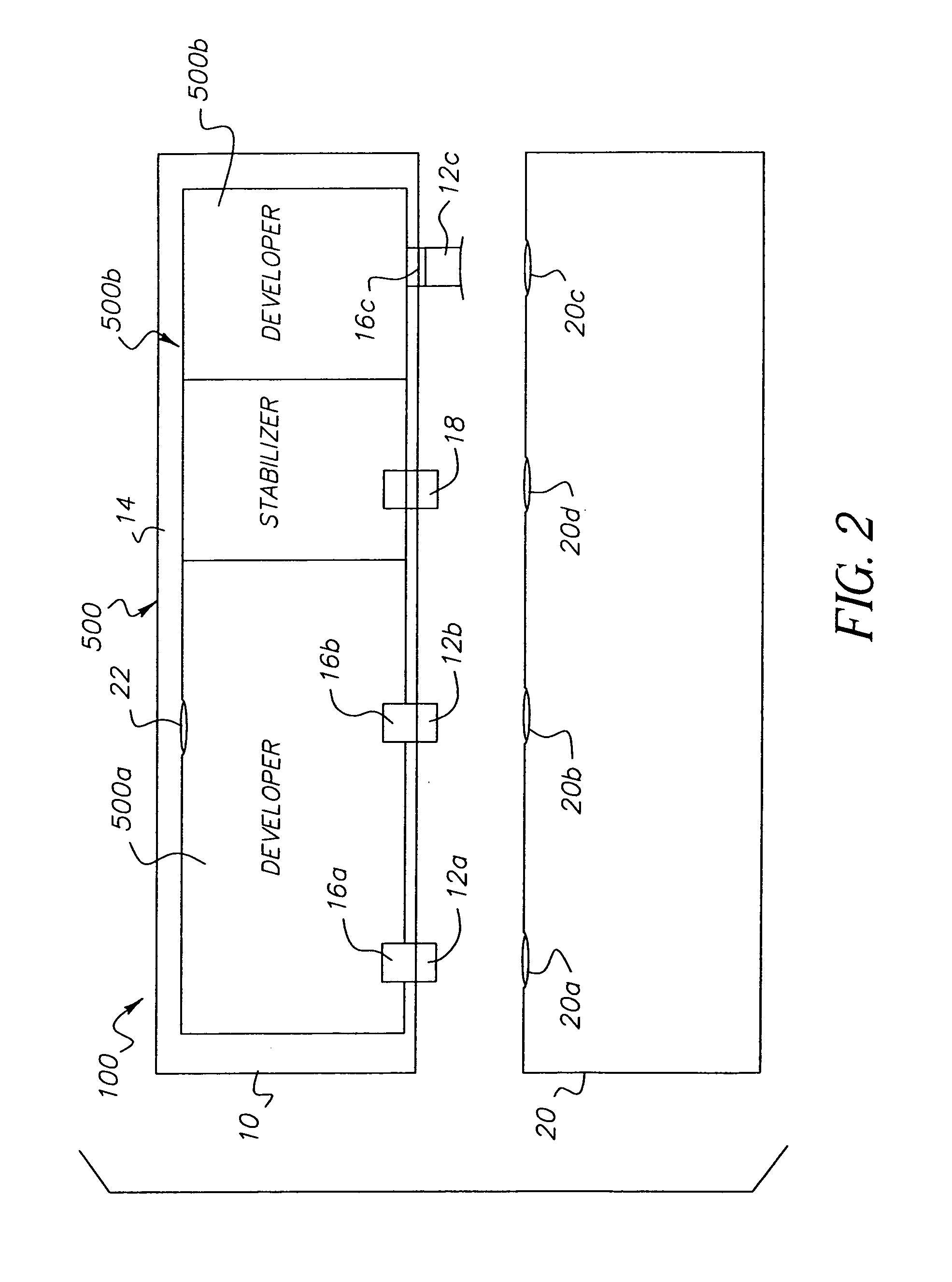 Photographic processing arrangement and a processing solution supply cartridge for the processing arrangement