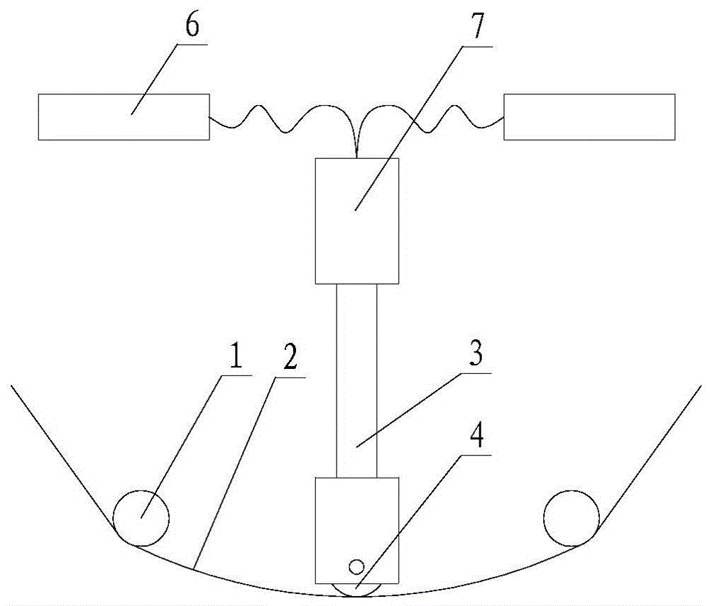 An automatic tension detection device for a wrapping machine