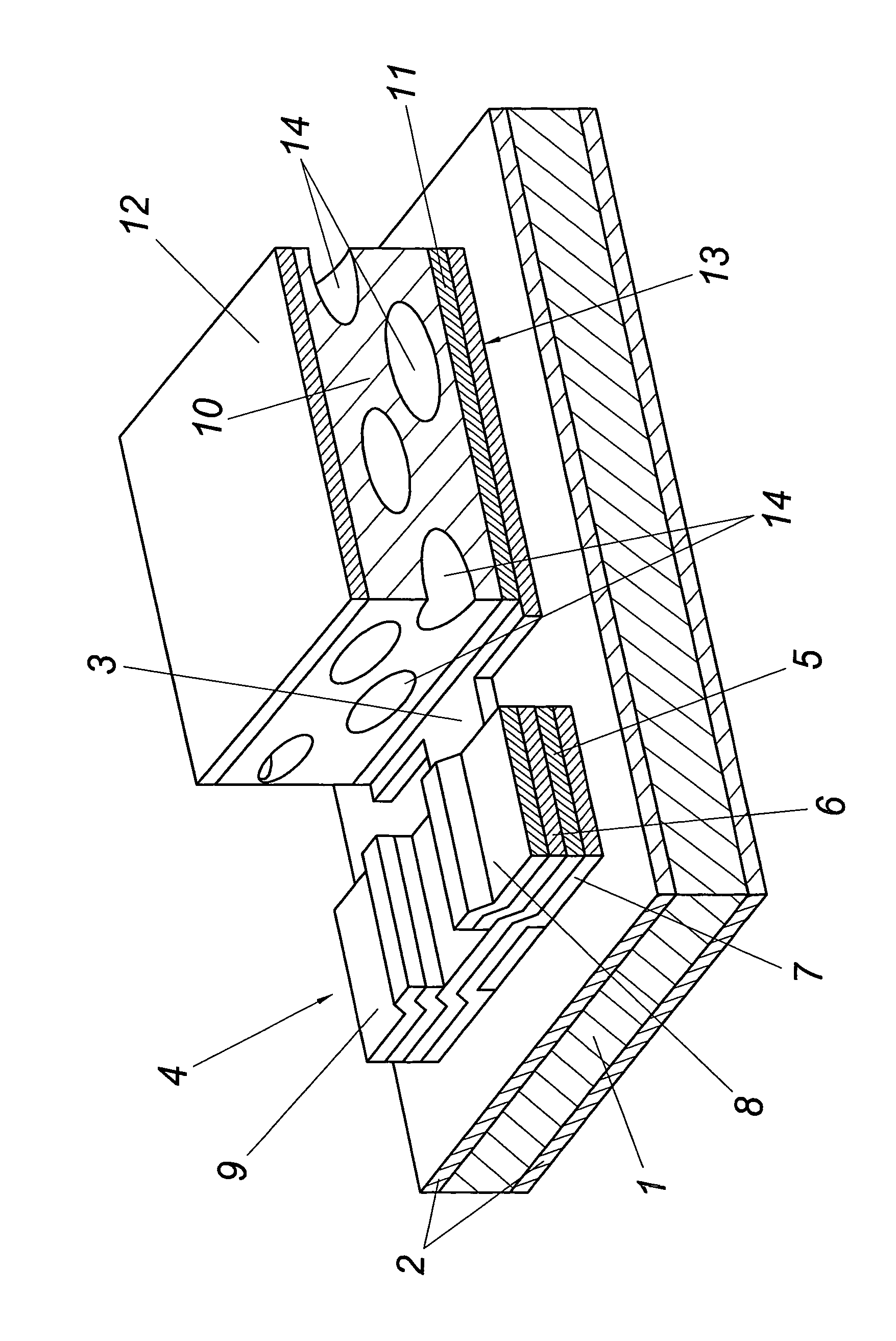 Ferroic sensor having tini-film field-effect transistor and ferroic layer applied to substrate