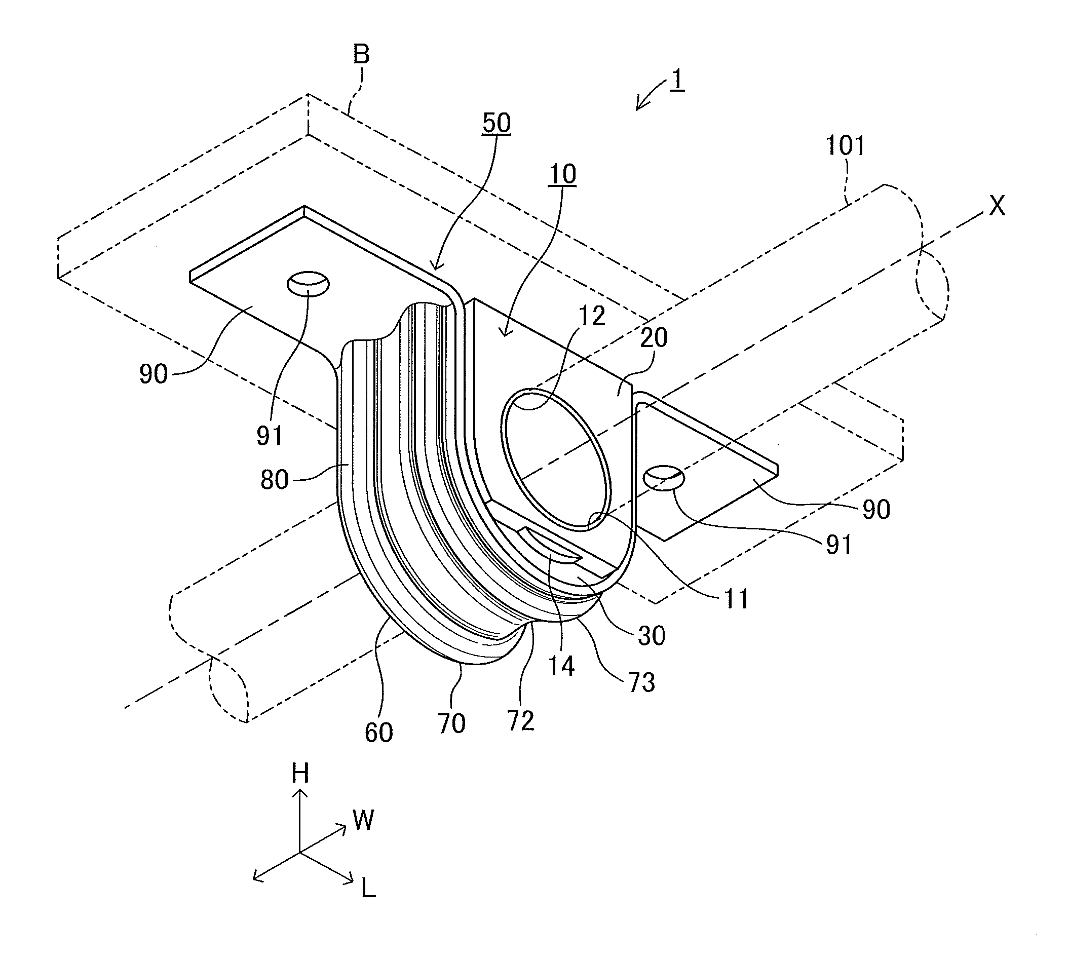 Stabilizer bar support device