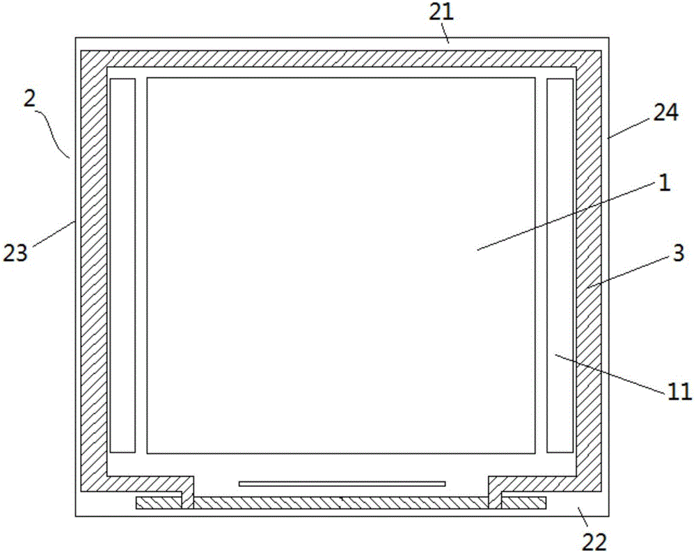 OLED display panel with narrow frame structure