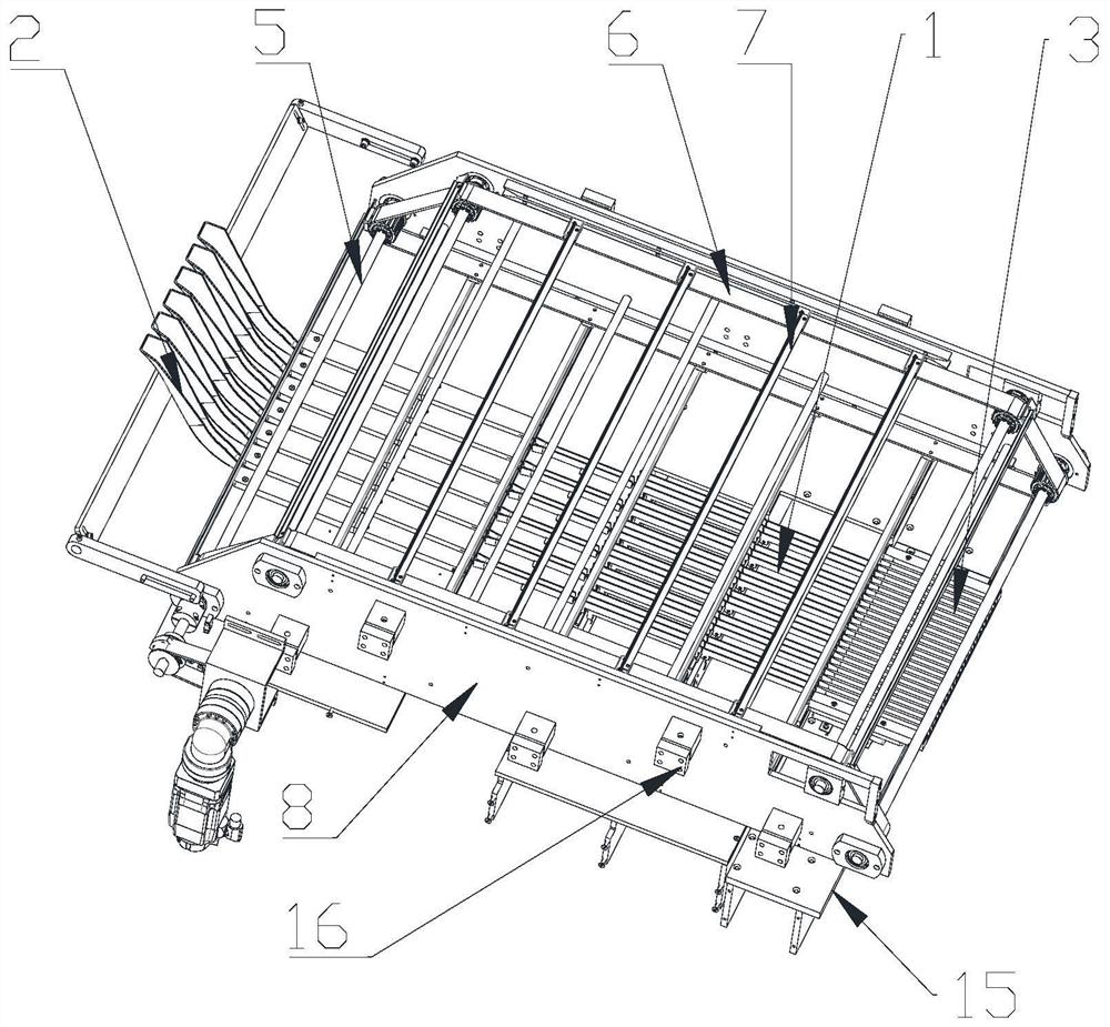 High-speed bag scraping device for pillow type bag collator and control method