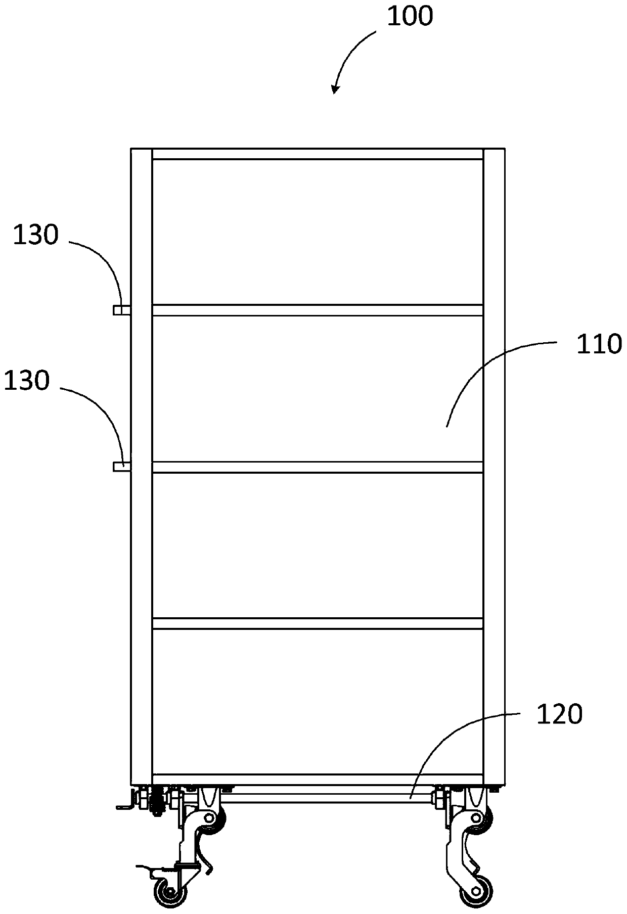 Cart and chassis structure thereof