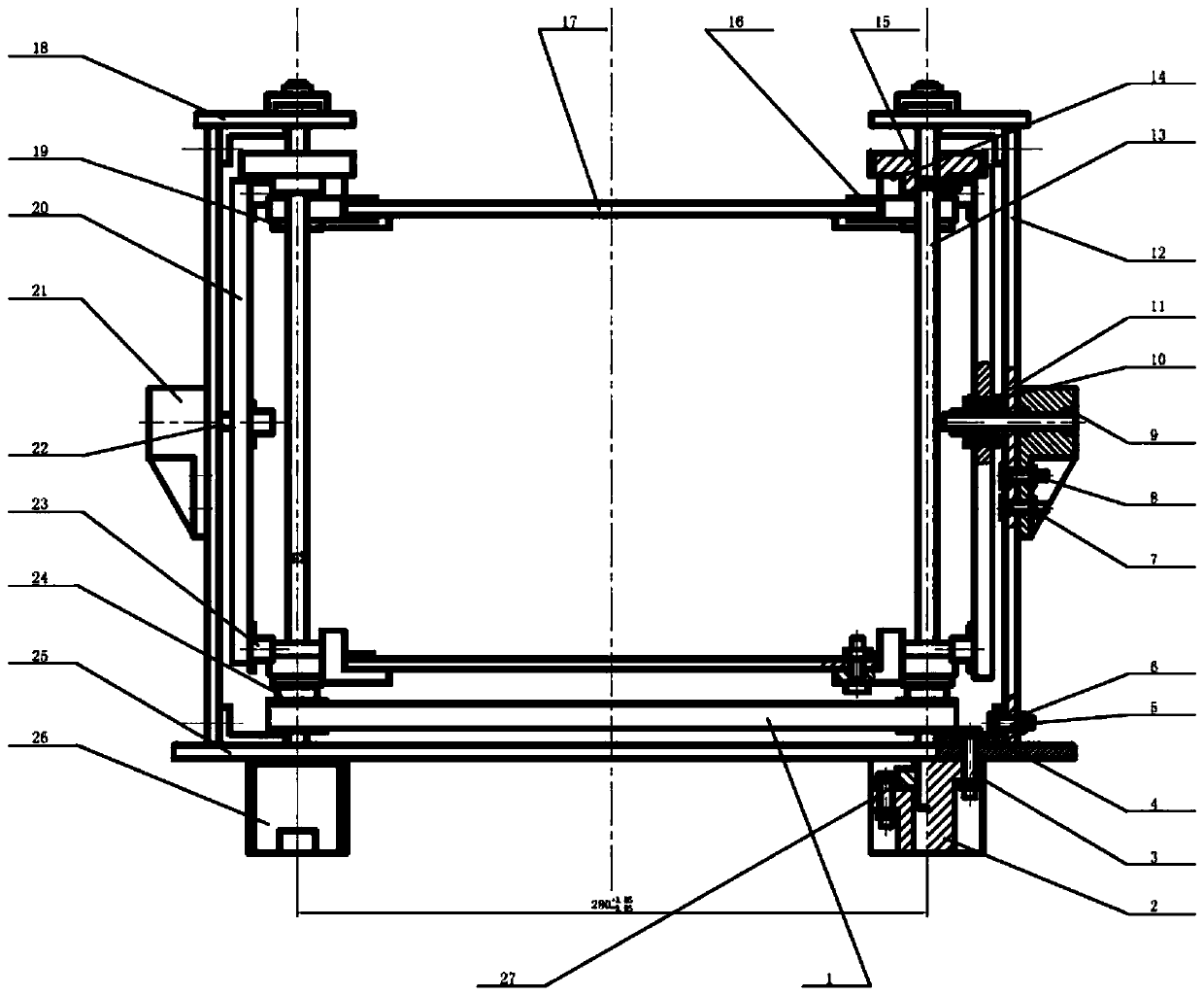 Double-layer non-avoidance type stereo stopping device for convenience services