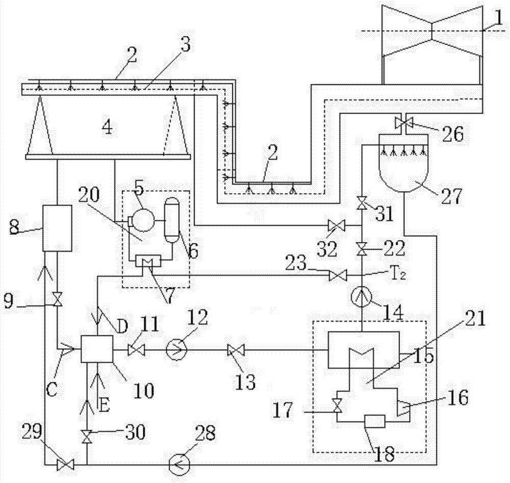 Device for improving vacuum of thermal power generating unit