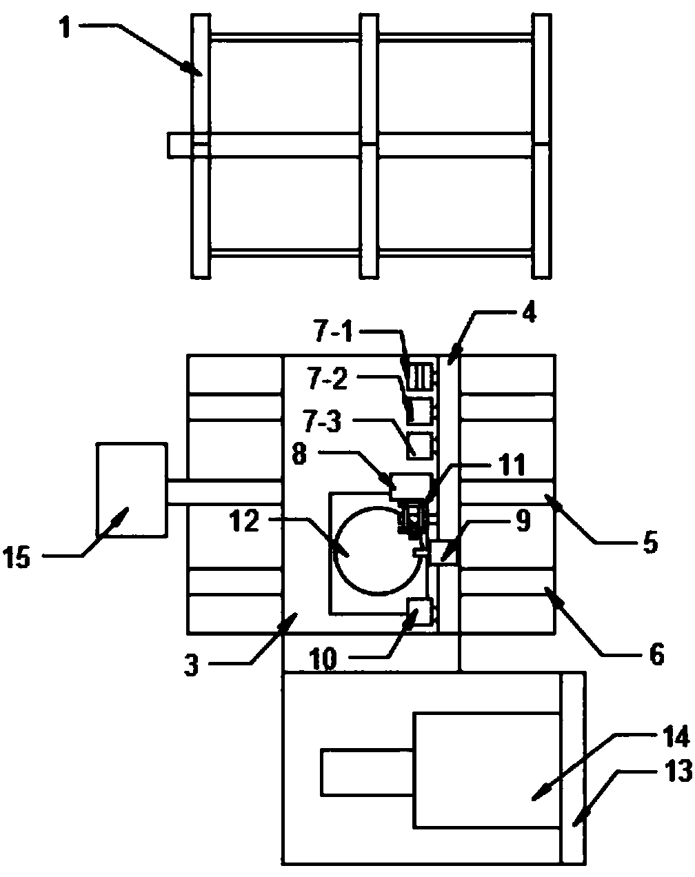 Impregnated fiber bundle sample making device and method