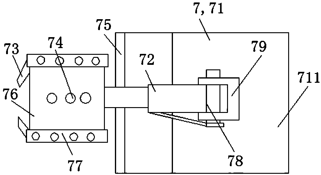 Hanging feeding device for horizontal double linkage bending machine