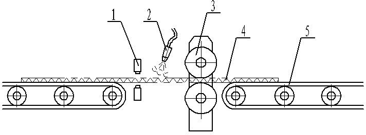 Improved structure of corrugated paperboard production line