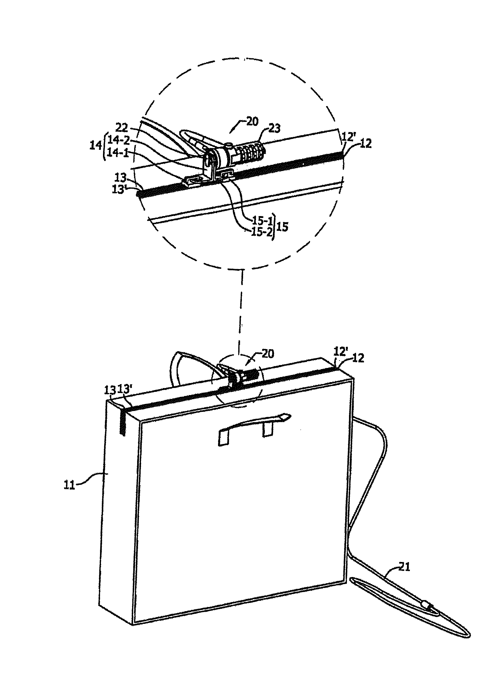Bag with anti-theft function cross reference to related application
