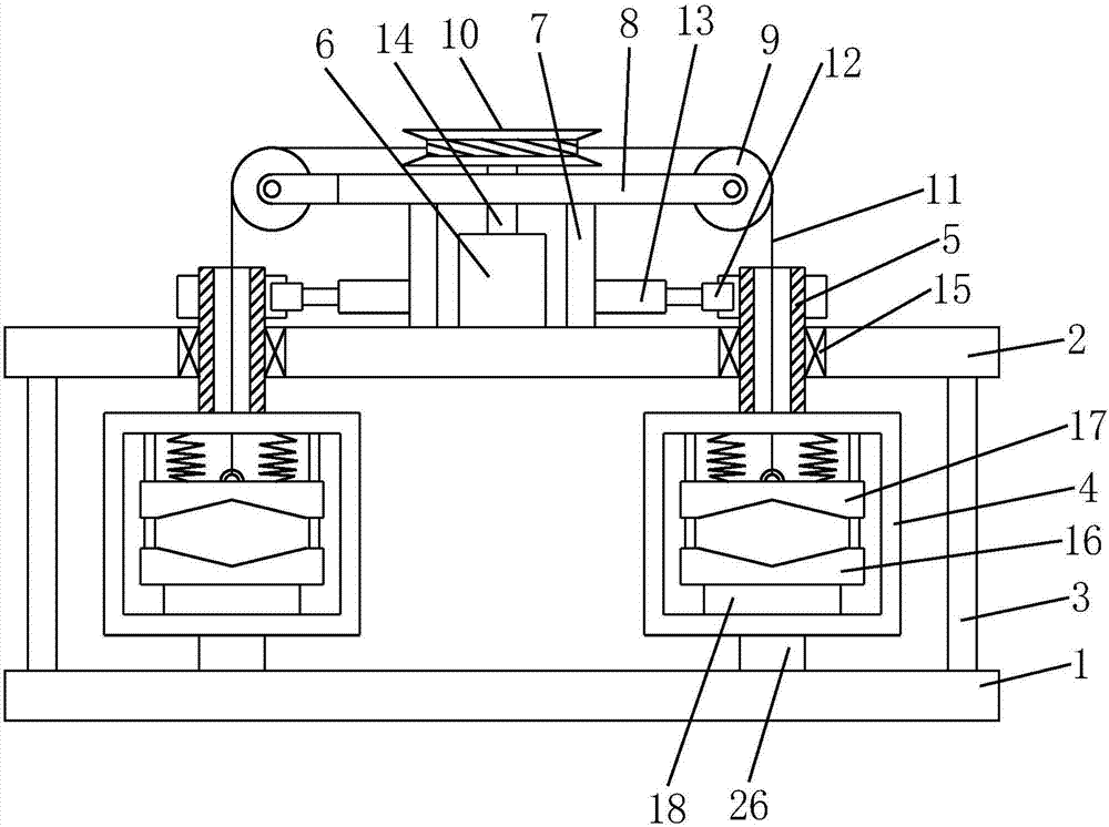 Fixing and clamping apparatus for erecting power cable
