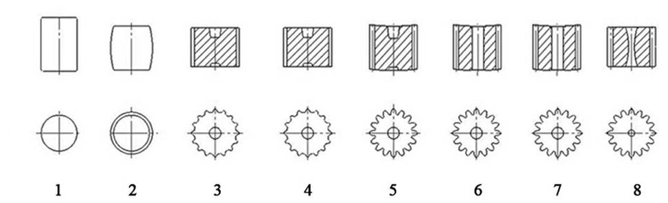 Hot and cold composite precision forging forming method of great-modulus high-thickness straight-tooth cylindrical gear