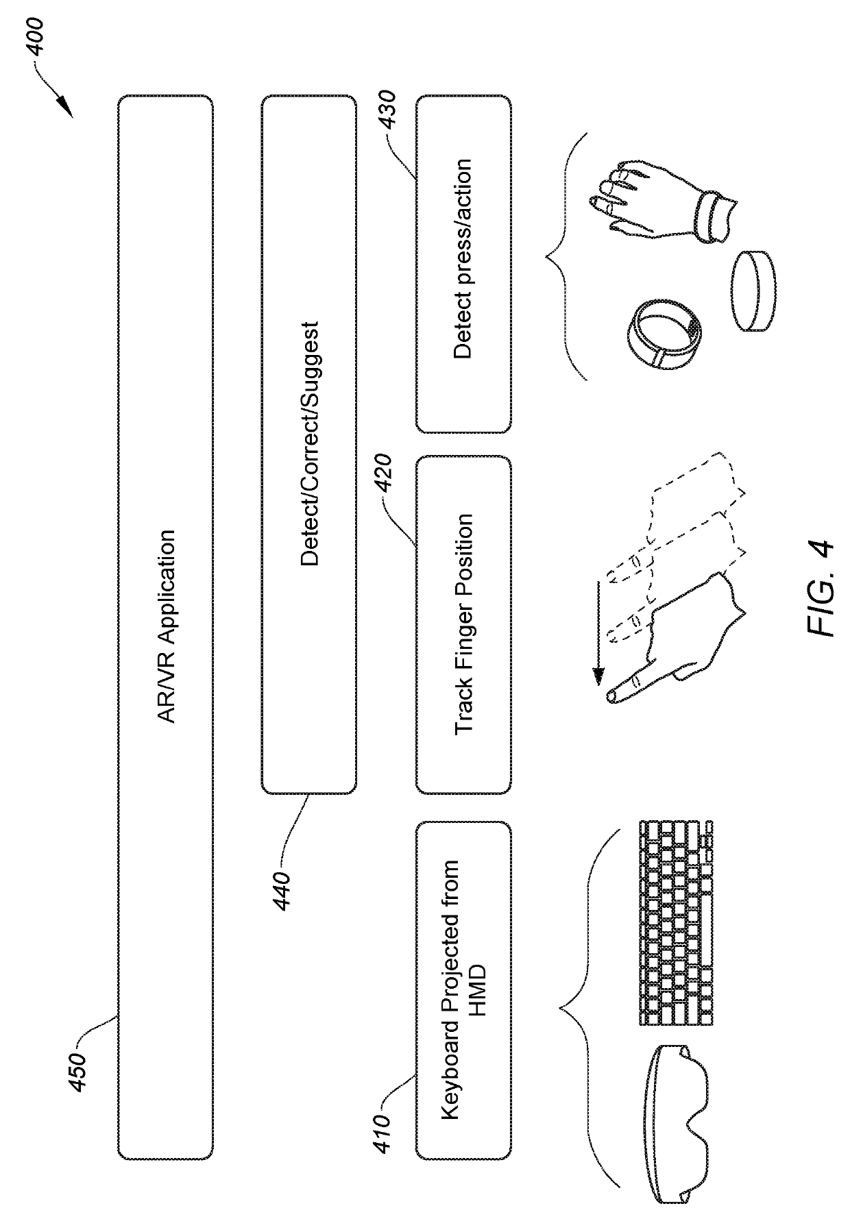 Precision tracking of user interaction with a virtual input device