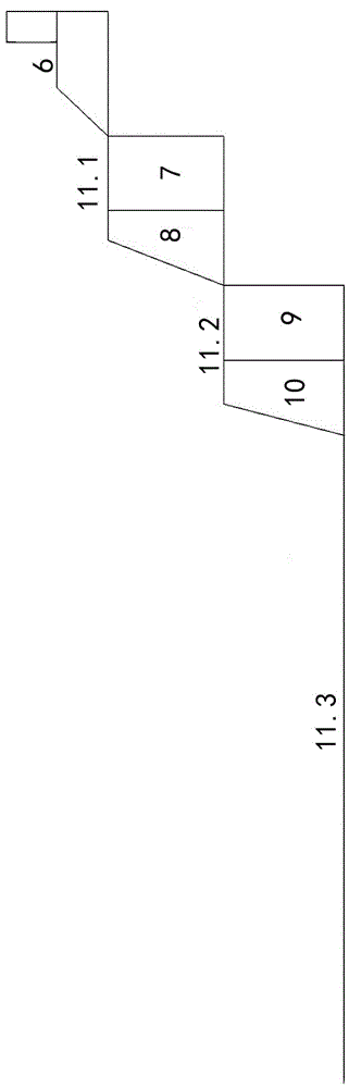 Method for processing and excavating large cave crossing through tunnel body