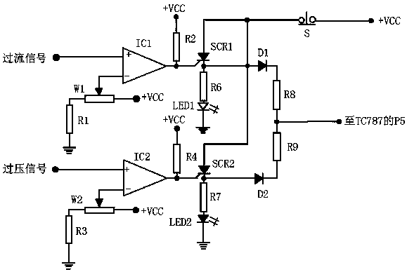 Overvoltage protection circuit of frozen food color sorter