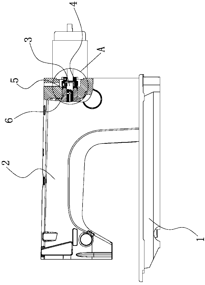 Main shaft lubricating mechanism of straight buttonhole machine