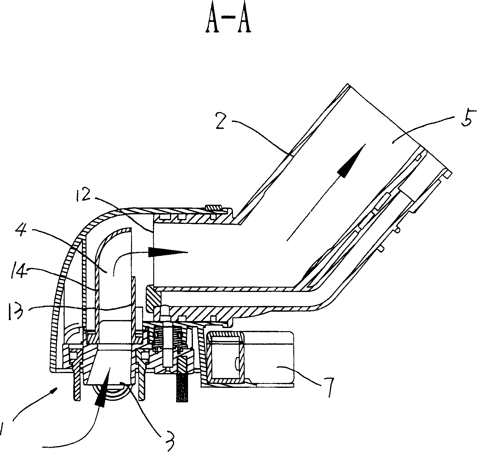 Floor brush device of dust collector