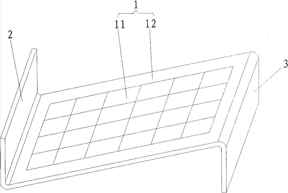 Wind structure of solar photovoltaic panel