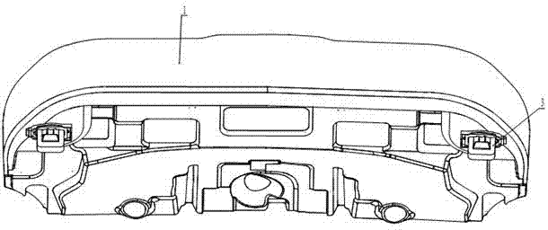 A car rear seat cushion clamping structure