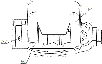 A car rear seat cushion clamping structure