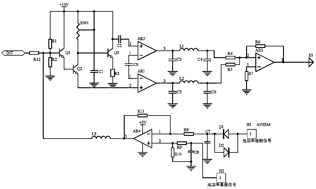 Optical network signal enhancement emission circuit